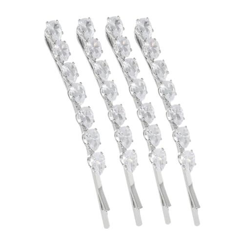 VINTORKY 4stücke Haarnadeln Mit Zirkonia Elegante Haarspangen Für Hochzeiten Und Feste Funkelnde Haarschmuck Für Damen Und Mädchen Für Besondere Anlässe von VINTORKY