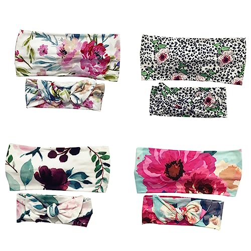 VINTORKY 4paar Damen Stirnbänder Europäisch-amerikanischer Stil Druck Pleuche Haarring Stirnband-haarschmuck von VINTORKY