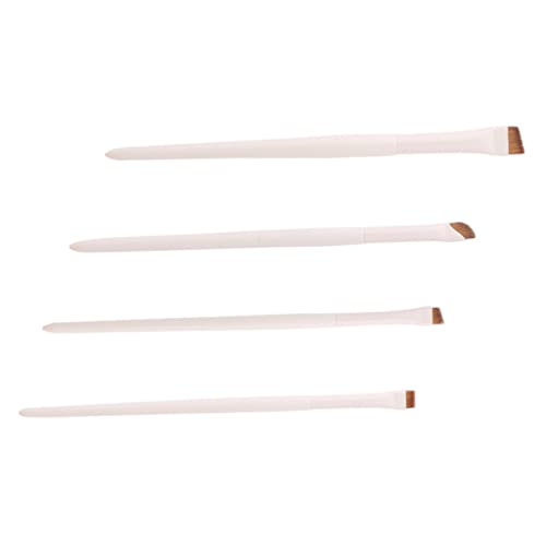 VINTORKY 4Stücke Eyeliner Pinsel und Augenbrauenpinsel Flach Dünn Präzise für Make Up Lidschatten für Zuhause Salon Hochwertige Kunstfasern Langlebig und Einfach von VINTORKY