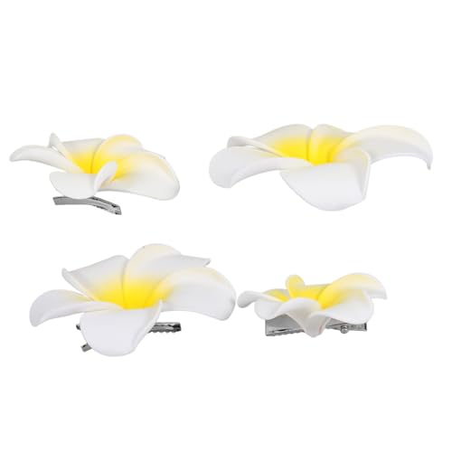 VINTORKY 4stücke Hawaii Blumen Haarspangen Tropische Blumen Clip Für Hochzeit Party Mädchen Frauen Zubehör Blume Spange von VINTORKY