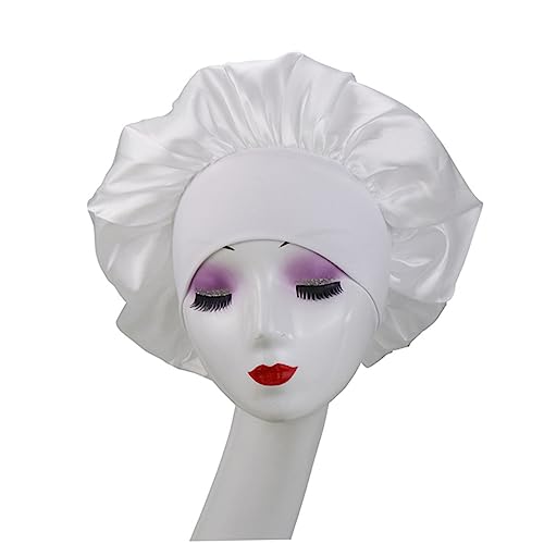 VINTORKY 4stücke Satin Schlafhaube Für Damen Elastisch Zur Nacht Zum Schlafen Make-up-mütze Beauty-mütze Für Frauen Und Mädchen Rosa von VINTORKY