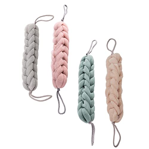 VINTORKY 4er-pack Badepeeling-handtuch-set Rückenschrubber-handtücher Für Bad Und Dusche Geschmeidig Reichhaltig Schäumend Zufällige Farbe von VINTORKY