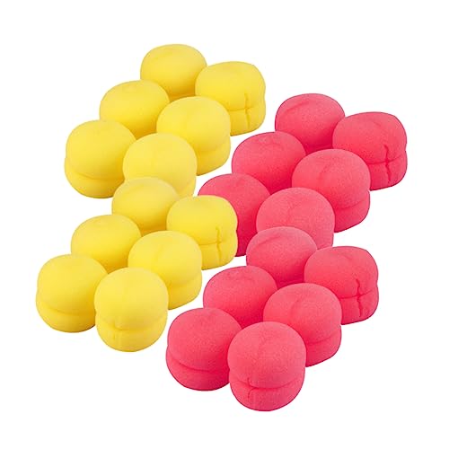 VINTORKY 4sätze Lockenwickler-schwammball Haarstyling-tool Pilz-lockenball Für Frauen Innovatives Diy-tool Rot Gelb Leicht Und Langlebig Zum Locken Schlafen von VINTORKY