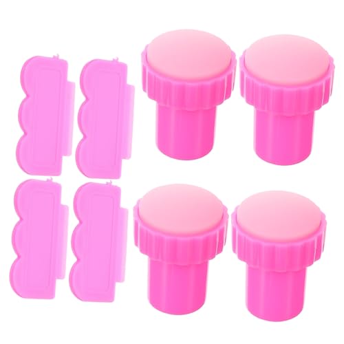 VINTORKY 4sätze Silikon Nagelstempel Komplett Mit Schaber Für Nagelkunst Stempel Maniküre Zubehör Für Heimwerker Und Salongebrauch von VINTORKY