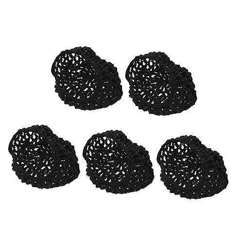 VINTORKY 5stücke Mesh Häkel Haarnetz Für Damen Strickmützennetz Zum Schlafen Dickes Kurzes Haarnetz-ornament Atmungsaktiv Und Bequem Einfach Zu Tragen Und Langlebig von VINTORKY