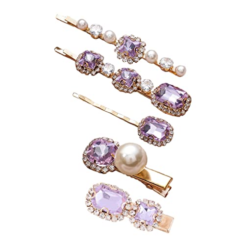 VINTORKY 5 Stück Strass-haarspangen Für Damen Dekorative Haarspange Modische Haarstyling-klammern Haarspangen Mit Strasssteinen Zufälliger Stil von VINTORKY