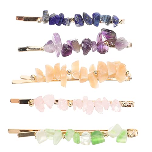 VINTORKY 5stücke Haarnadeln Aus Kristallsteinen Bobby Pins Haarspangen Für Frauen Kreativer Haarschmuck Metallhaarclips Süß Und Modisch Für Alltag Und Party von VINTORKY