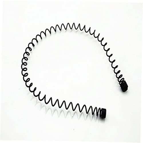 VINTORKY 5 Stück Teiliges Schwarzer Wellenförmiger Haarreifen für Damen und Mädchen Elastische Haarbänder Einfache Haaraccessoires Stile von VINTORKY