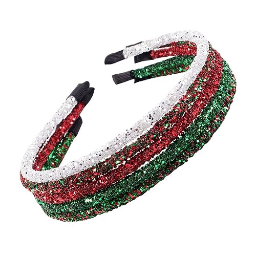 5st Weihnachten-glitter-stirnband Cosplay-zubehör Für Prinzessinnen Glitzer Stirnbänder Für Mädchen Glitzerndes Haarband Funkelndes Haarband Harz Damen Europäisch Und Amerikanisch von VINTORKY