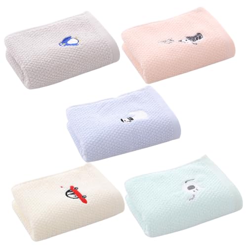 VINTORKY 5stücke Absorbierende Handtücher Baumwolle Für Mädchen Weiche Saugfähige Gesichts Und Handtücher Für Zuhause Und Unterwegs von VINTORKY