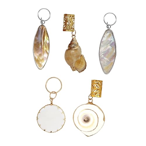 VINTORKY 5stücke Dreadlock-anhänger Haarteil-anhänger Dreadlock-ringe Haarzopf-accessoire Kreativer Kopfschmuck Für Damen Und Herren Gemischter Stil von VINTORKY