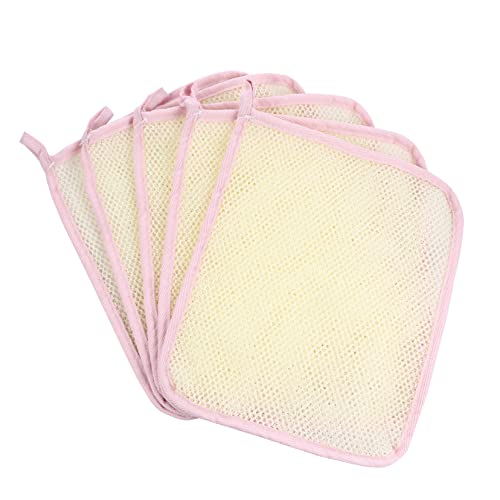 VINTORKY 5stücke Peeling-waschlappen Aus Nylon Für Dusche Und Gesicht Mit Rückenschrubber-handtuch Schnelltrocknend Und Strapazierfähig von VINTORKY