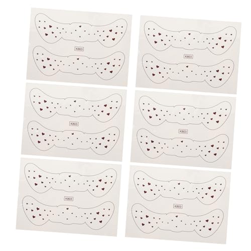 VINTORKY 6blätter Freckles Tattoos Aufkleber Für Gesicht Temporäre Fake Tattoos Transfer Aufkleber Einfach Anzuwendende Freckles Make-up Dekoration von VINTORKY