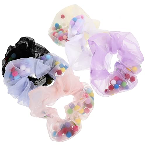 VINTORKY Haargummis-set Für Mädchen 6er-pack Pferdeschwanzhalter Haarseile Elastisches Netz-haargummi Für Frauen von VINTORKY