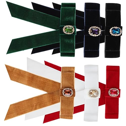 VINTORKY Schicke Flanell-haarnadel-bogenclips Haarschleifen Für Frauen Und Mädchen Große Haarspangen von VINTORKY