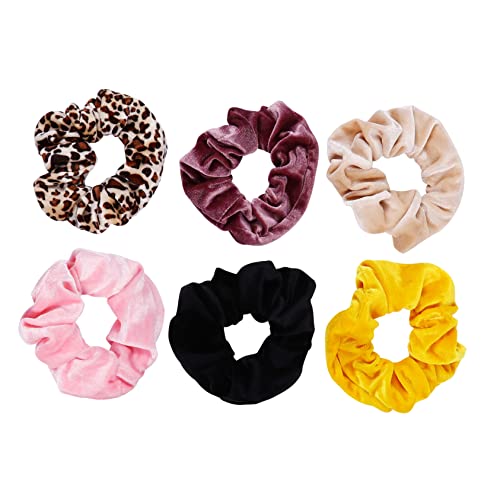 VINTORKY 6stücke Elastische Haargummis Aus Stoff Haarseile Scrunchies Für Frauen Mädchen Bequeme Haarbands Ohne Spuren Vielseitig Kombinierbar Für Verschiedene Anlässe von VINTORKY