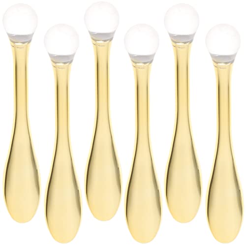 VINTORKY 6 Stücke Gesichtsmaske Löffel Massagestangen Make-up Spatel Sticks (golden) von VINTORKY