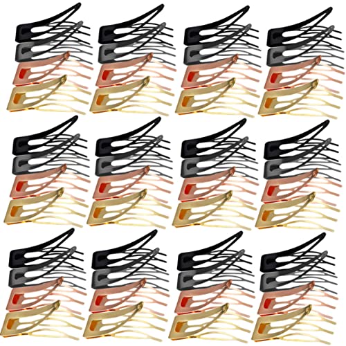 VINTORKY 60stücke Metall-haarclip Mit Druckknopf Für Damen Haarspangen Aus Metall Haarschmuck Für Mädchen Und Frauen Haarstyling-tool Für Alltag Und Verschiedene Anlässe von VINTORKY