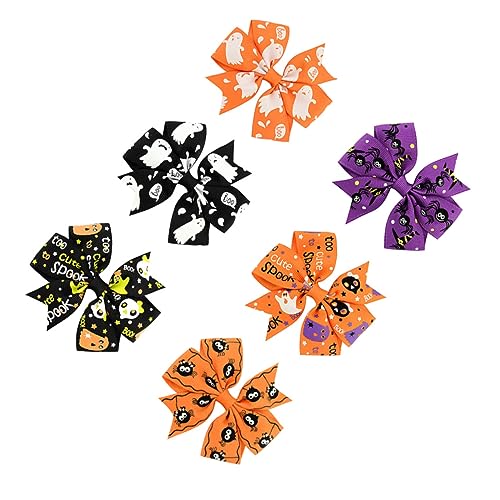 VINTORKY 6St Bowknot-Haarnadel Halloween-Haarnadeln Halloween-Haarspange Frauen Haarspangen geschenk Haarspange mit Schleife Haarklammer Krawatte Zubehör Krokodilklemme Haarschmuck Fräulein von VINTORKY