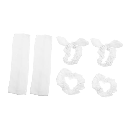 VINTORKY Haargummis Aus Elastischem Haarband Für Frauen Mädchen Weißes Haaraccessoire Zum Stylen von VINTORKY