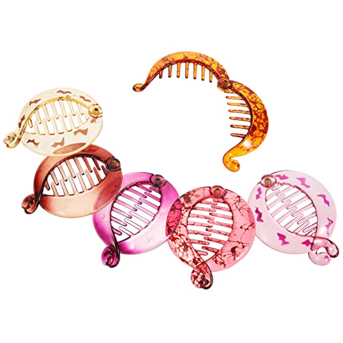 VINTORKY 6stücke Bananen-haarclips Für Pferdeschwanz Styling-clips Für Frauen Und Mädchen Aus Hochwertigem Langlebig Und Verformungsresistent von VINTORKY