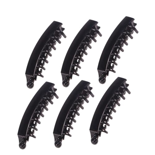 VINTORKY 6 Stück Bananen Haarspangen Pferdeschwanzhalter Für Frauen Starke Spannungsbarrette Glattes Design Für Frisuren Geeignet Für Verschiedene Anlässe von VINTORKY
