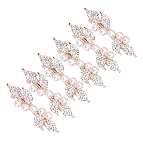 VINTORKY 6stücke Haarspange Strass Damen Haarspangen Perlen Haarnadel Frauen Kopfschmuck Clip Für Haare Schmuck Für Frisuren Accessoires von VINTORKY