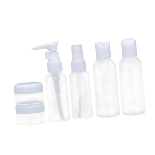 VINTORKY 6stücke Reise-flaschen Set Teilig Transparente Nachfüllbare Sprühflaschen Für Shampoo Lotion Kosmetik Mit Kleinem Trichter Und Löffel Platzsparend Und Auslaufsicher Für von VINTORKY