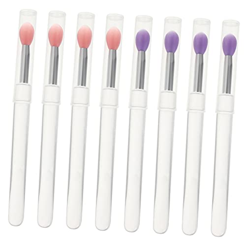 VINTORKY 8stücke Silikon Make-up Applikatoren Lidschatten Lippenstift Make-up Mit Deckel Für Augen Und Gesicht Schminken Praktisch Täglicher Gebrauch Hautfreundlich Glatt Leicht von VINTORKY