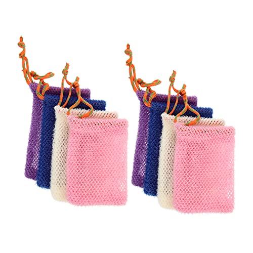 VINTORKY 8-teiliger Seifennetzhalter Badezimmer-seifenbeutel Netz-aufbewahrungstasche Für Kordelzug-design Schnelltrocknend Gesichtsreinigung Make-up-entferner von VINTORKY