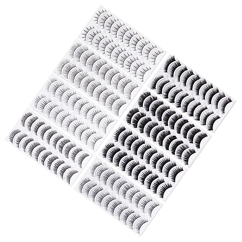 VINTORKY 80paare Falsche Wimpernstreifen Natürliche Wimpern Volle Wimpern Wimpernverlängerungsstreifen Makeup-wimpern Wimpern-sets Für Frauen Und Mädchen von VINTORKY