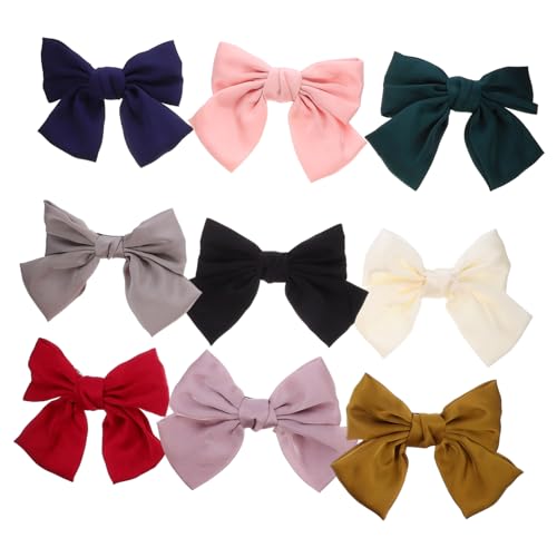 VINTORKY 9stücke Teiliges Bunte Haarschleifen Haarklammern Für Mädchen Dekorative Haarspangen Für Verschiedene Anlässe Für Lange Und Mittellange Haare von VINTORKY