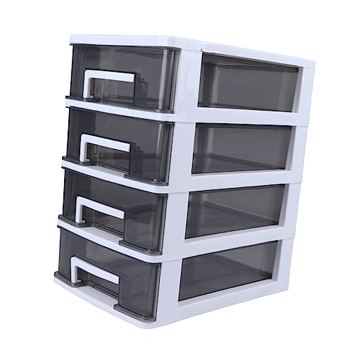 VINTORKY Aufbewahrungsbox Mit Schublade Aus Kunststoff Organizer Für Kleinteile Tragbar Für Büro Und Wohnzimmer Sortiment Für Schreibtischutensilien Platzsparend von VINTORKY