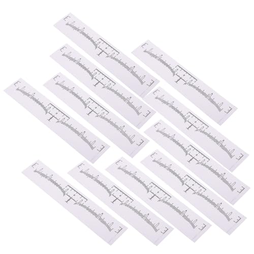 VINTORKY Augenbrauen-messlineal 100 Stück Augenbrauen-lineal-aufkleber Sicheres Und Praktisches Unverzichtbares Werkzeug Zum Tätowieren von VINTORKY