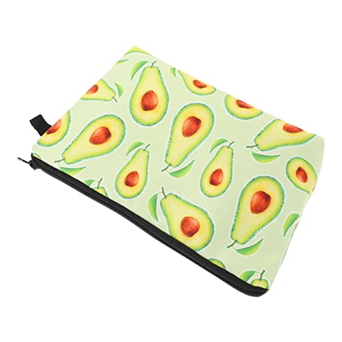 VINTORKY Avocado Kosmetiktasche aus Polyester Multifunktionale Aufbewahrungstasche für Damen für Make Up und Toilettenartikel Reisen und von VINTORKY