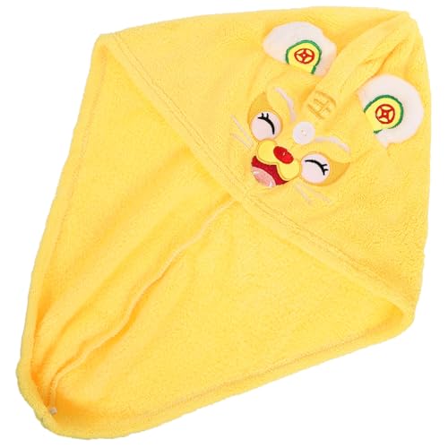 VINTORKY Cartoon Haarturban Für Schnelltrocknendes Handtuch Für Haar Weichem Korallenvlies Für Zuhause Spa Reise Und Pool Mit Niedlichem Tigerdesign von VINTORKY