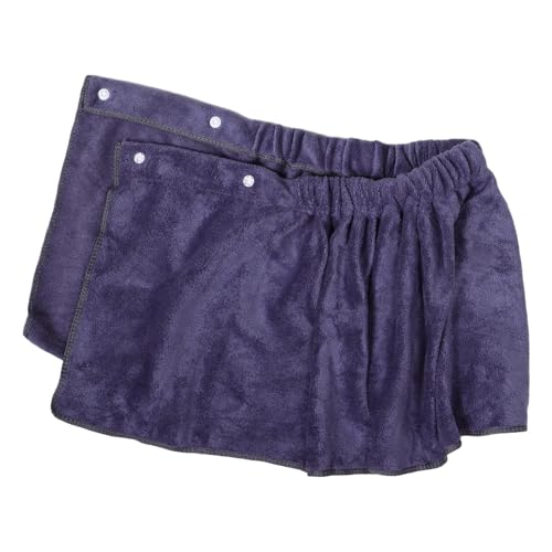 VINTORKY Herren Bademantel Rock Wasserabsorbierende Dusche Wrap Hose Handtuch Grau von VINTORKY