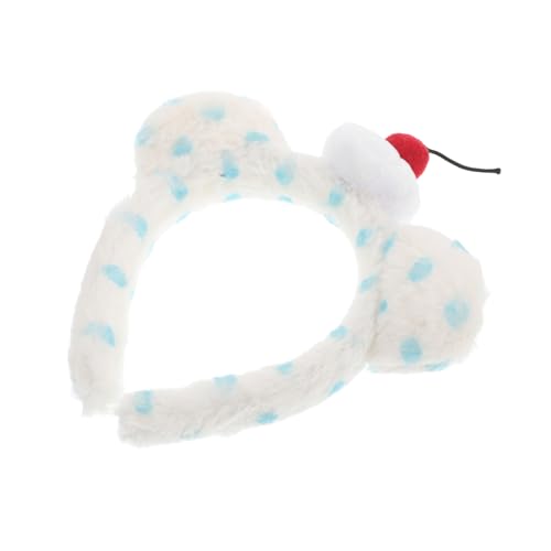 VINTORKY Kawaii Bear Ears Haarreif Mit Niedlichen Kirschmotiven Multifunktionales Stirnband Für Damen Waschen Maskieren Für Partys Für Valentinstag Und Ostern von VINTORKY