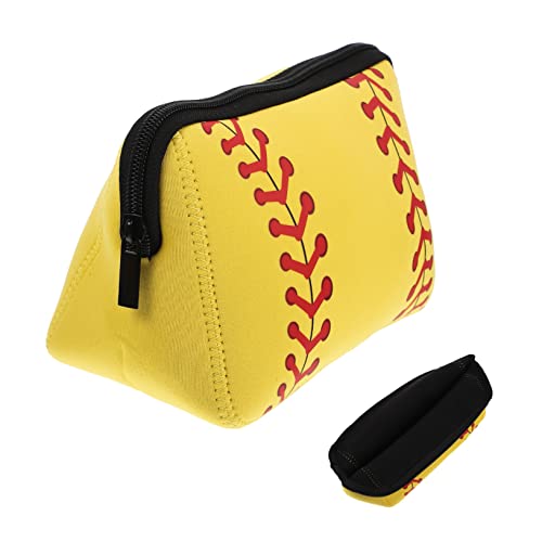VINTORKY Reise Kosmetiktasche Mit Baseball-Muster wasserdichte Neopren Aufbewahrung Für Make-up Und Toilettenartikel Kompakte Kulturbeutel Für Damen Im Freien von VINTORKY