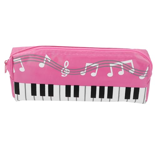 VINTORKY Federmäppchen Klaviertastatur Muster Tragbare Stifteaufbewahrung für Mädchen Großes Fassungsvermögen Leicht zu Reinigen Organizer für Schreibwaren von VINTORKY