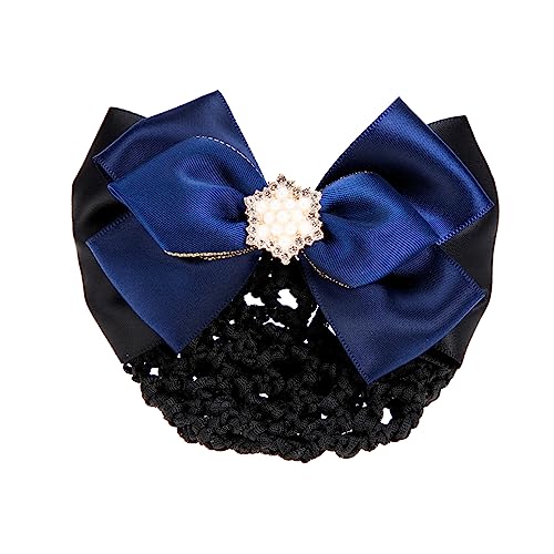 VINTORKY Bowknot Haarnetz mit Perlen und Netzstruktur Professioneller Haarschmuck für Hochsteckfrisuren für Damen um Stil und zu Betonen von VINTORKY