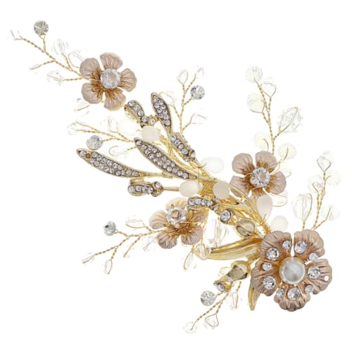 VINTORKY Blüten-haarspange Mit Strass Für Bräute Und Mädchen Haaraccessoires Geeignet Für Hochzeiten Partys Und Tägliches Tragen von VINTORKY