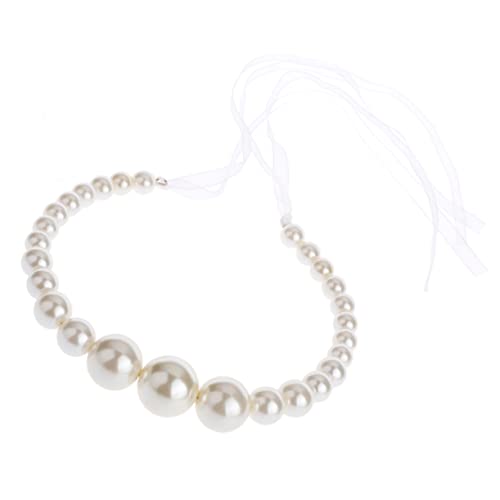 VINTORKY Braut Haarschmuck mit Perlen Eleganter Haarreifen für Damen für Hochzeiten Geburtstagsfeiern und Besondere Anlässe mit Feiner Verarbeitung und Anpassbarem von VINTORKY