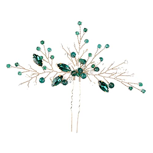 VINTORKY Accessoires Strass-haarnadel Für Damen U-form Braut-haarschmuck Haarstab Für Dutts Mädchen-haarknotenstab von VINTORKY