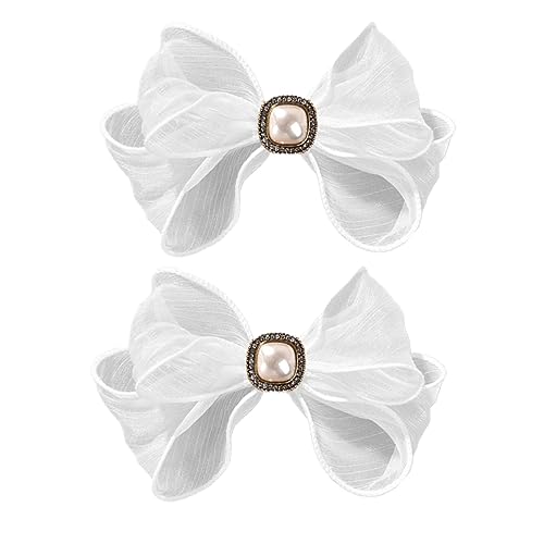 VINTORKY 2stücke Braut Haarschmuck Mit Eleganten Weißen Schleifen-haarspangen Für Hochzeiten Und Besondere Anlässe Für Dickes Und Dünnes Haar Perfektes Für Damen von VINTORKY