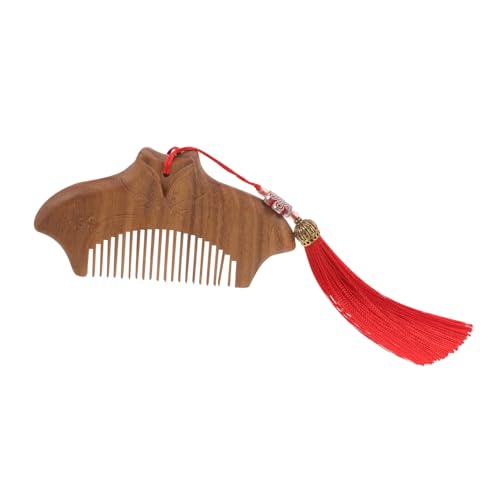 VINTORKY Cheongsam-Kamm Holzkamm hairbrush comb Haarschneidekamm kleiner Kamm Haarkamm für Frauen Haarkamm für Erwachsene Mini Kamm aus grünem Sandelholz hölzerner Kamm Massagekamm Fräulein von VINTORKY