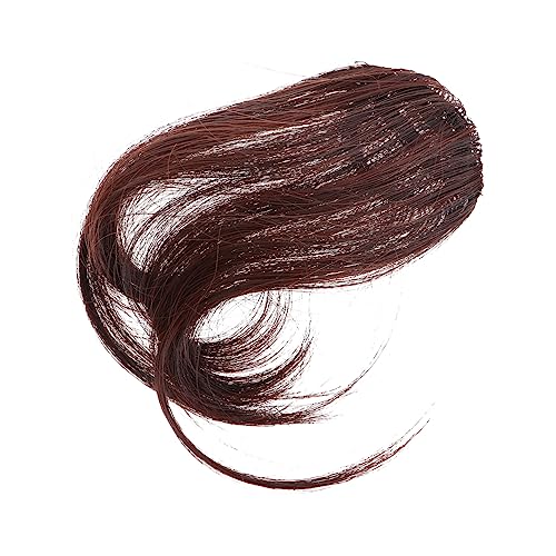 VINTORKY Produkt Haar-accessoires für Frauen Gefälschte Haare Clip in Haar Hitzebeständige Faser Realistische Matte Haarverlängerungen Dunkelbraun von VINTORKY
