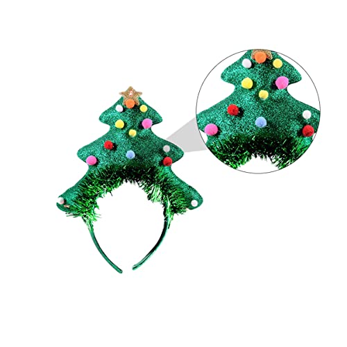 VINTORKY 2stücke Weihnachtsbaum Haarreif Mit Glöckchen Lustiges Clown-haarband Für Kostümpartys Karneval Und Festliche Anlässe Zufällige Designs von VINTORKY