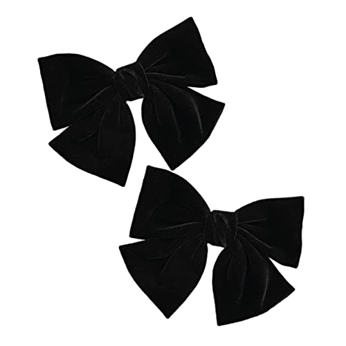 VINTORKY 2stücke Flanell Schleife Haarnadel Mädchen Haarschmuck Kopfschmuck Haarspangen Für Hochzeit Party Alltag Zubehör von VINTORKY