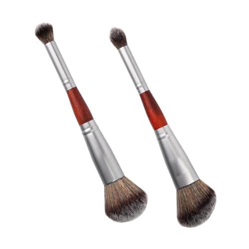 VINTORKY Doppelseitiger Make Stück für Rouge und Lidschatten Tragbar Synthetische Borsten für Professionellen Einsatz und Reisen von VINTORKY